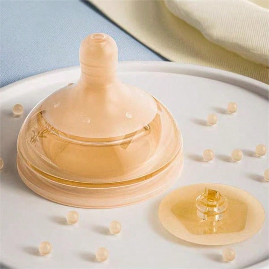 Baby Food Glass - 1pc Wide-neck Baby Bottle Nipple with