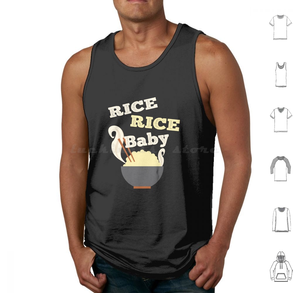 Baby Food Korea - Rice Rice Baby Tank Tops Print