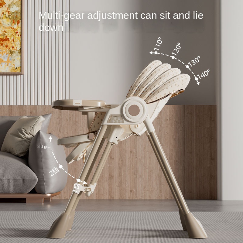 Baby Food Chair - Baby Dining Chair Electric Multi-Functional Folding