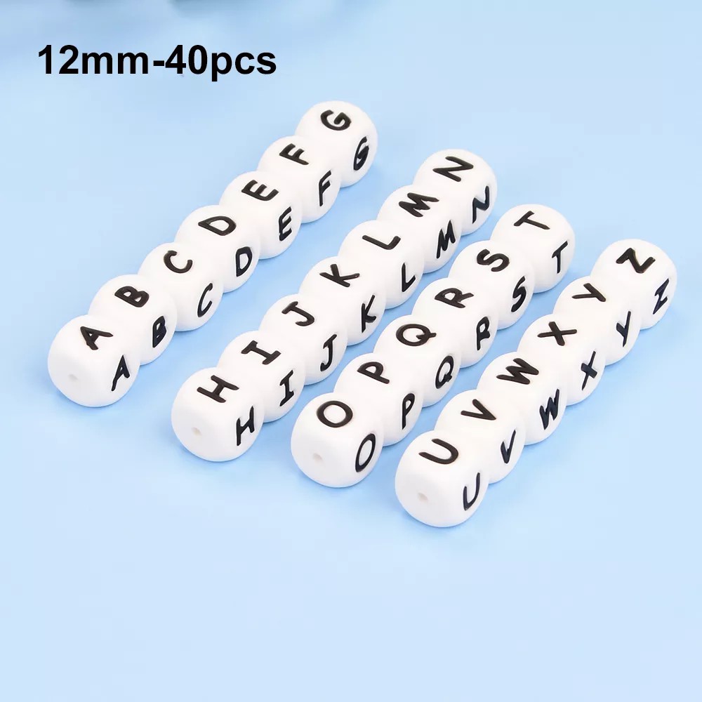 Baby Food Name - LOFCA 40PCS/Lot Alphabet 12mm Food Grade