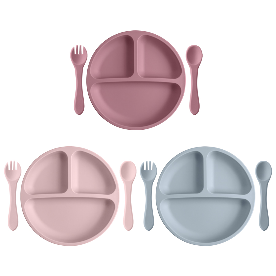 Baby Food Eating - 3PCS Children's Tableware Set Baby Eating