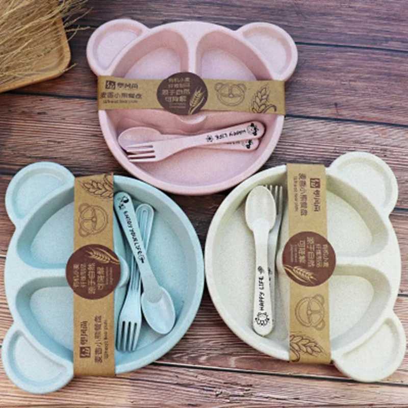 Baby Food Eating - Baby Eating Bowl + Spoon +