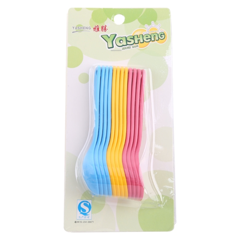 Baby Food Eating - 12Pcs Baby Feeding Spoon Safe Plastic