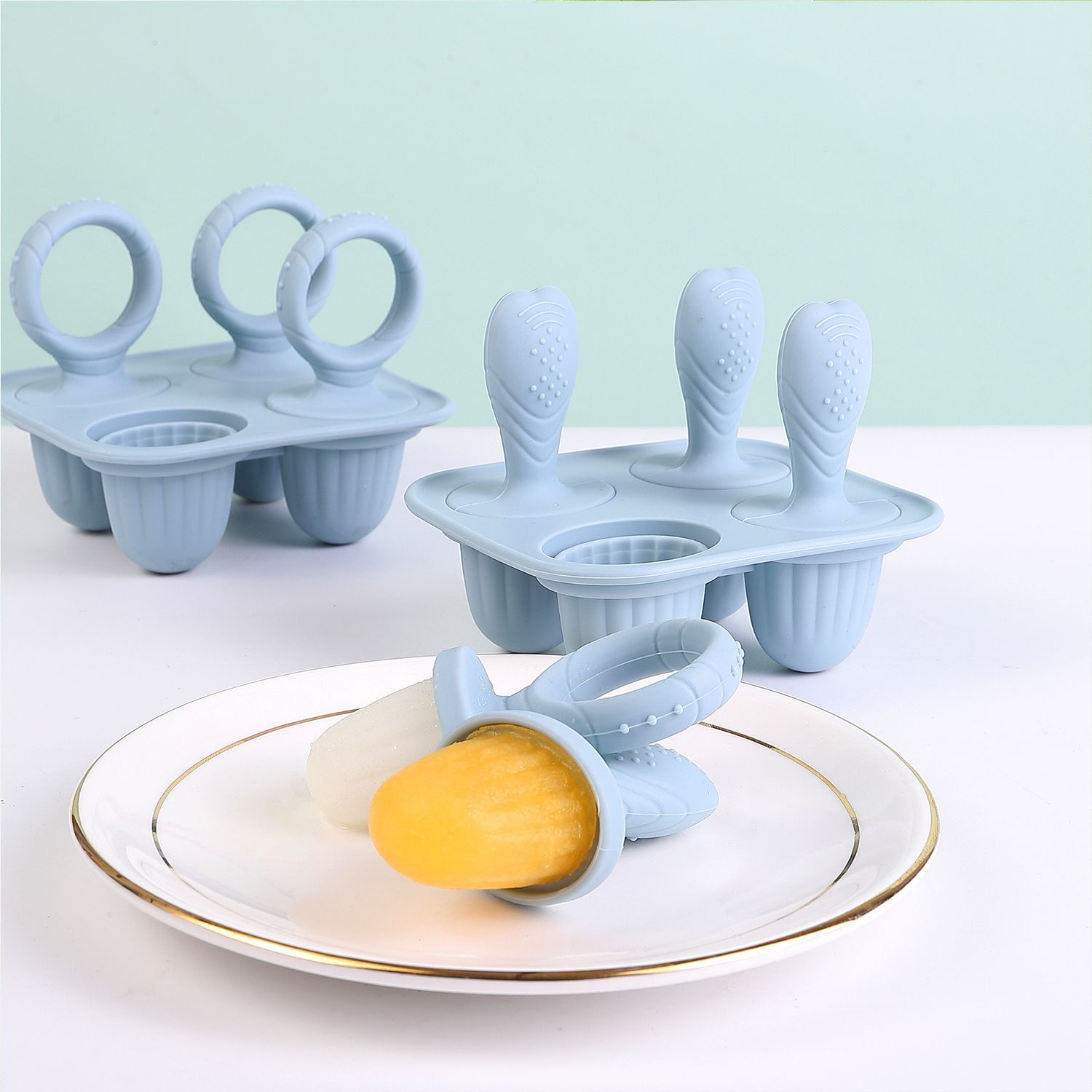 Baby Silicone Mold Set,Teethin - Baby Food Zubereiter recension och pris