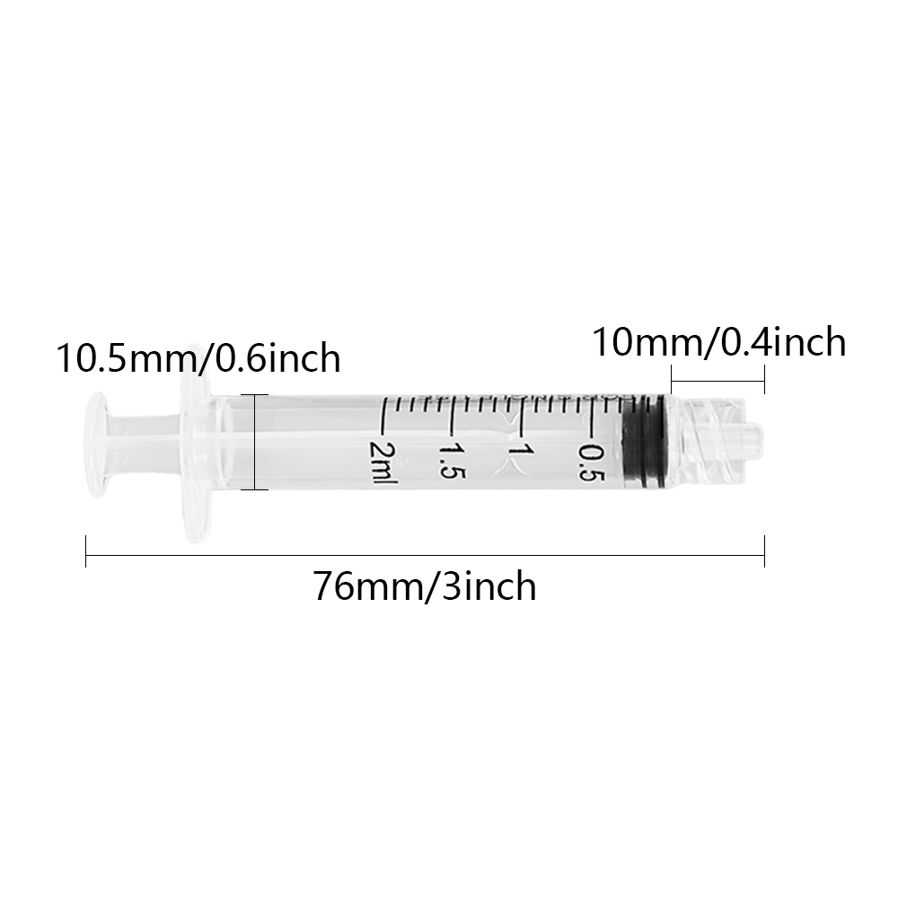 2ml Luer Lock Syringe 100pcs,  - Baby Food Allergy Rash recension och pris