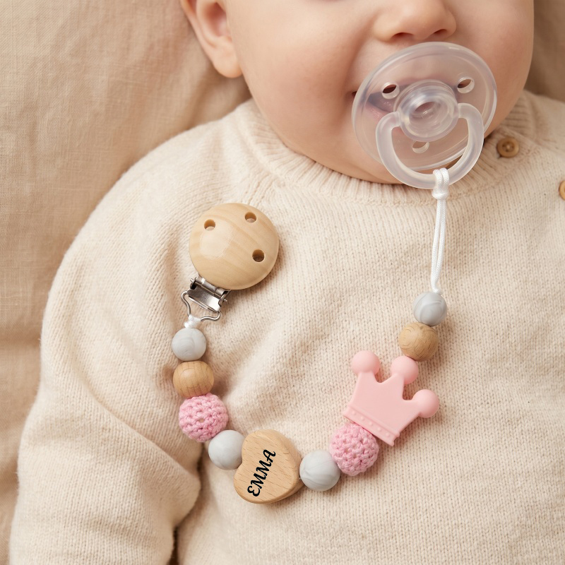Personalized Baby Pacifier Cli - Baby Food Name recension och pris