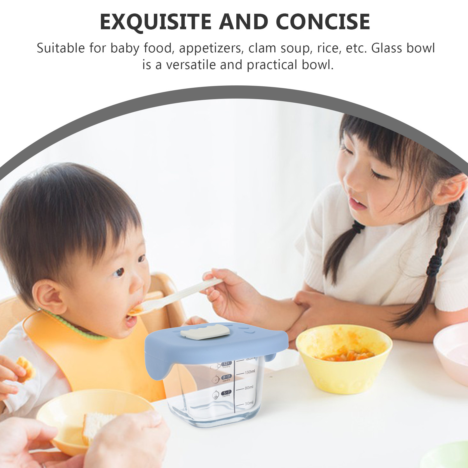 Glass Baby Food Bowl with Lid  - Baby Food Glass recension och pris