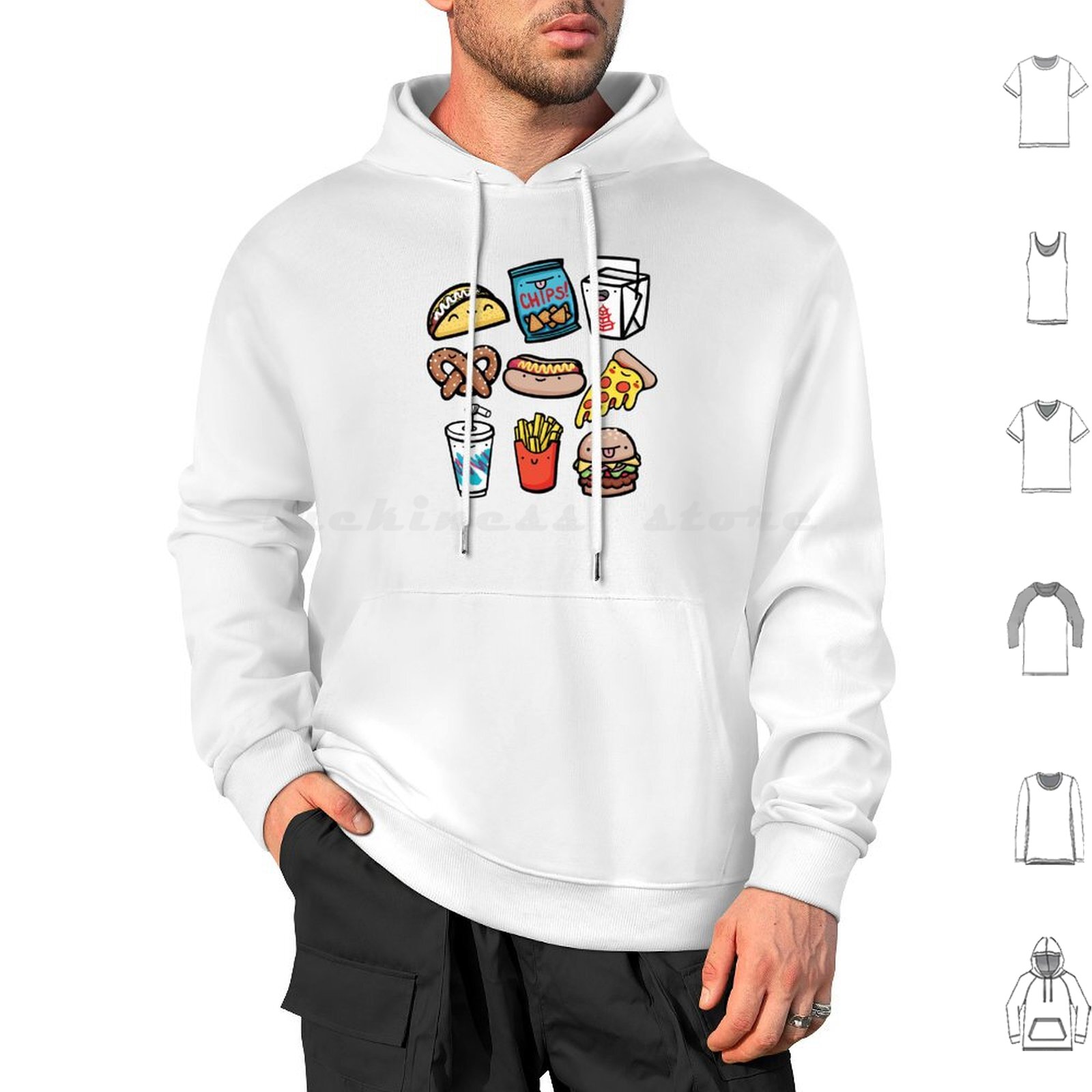 Dudes Baby One-Piece Hoodie Co - Baby Food Vector recension och pris