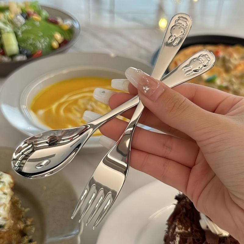 Cartoon Kawaii 304 Stainless S - Baby Food Eating recension och pris