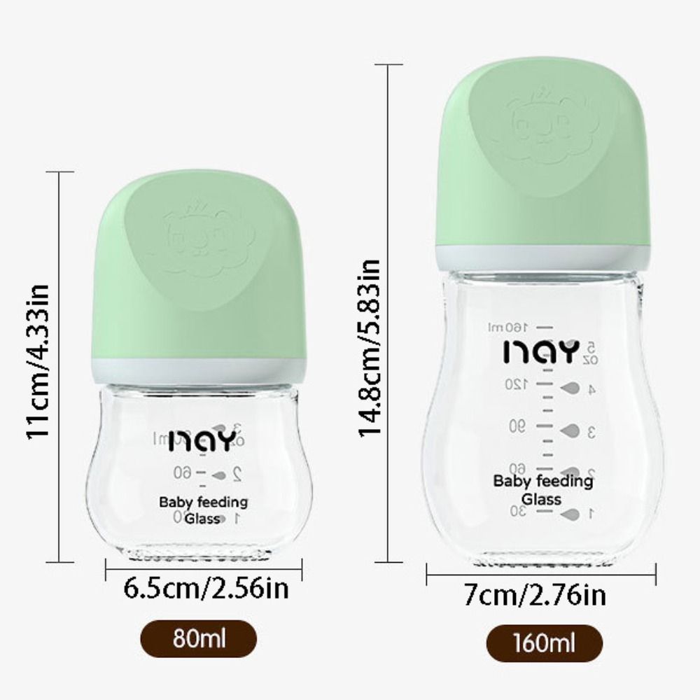 Cute Glass Baby Bottle Anti-fl - Baby Food Glass recension och pris