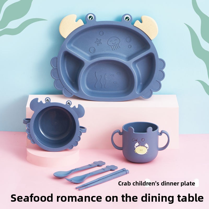 4/6pcsCrabs Children's Plates, - Baby Food Eating recension och pris