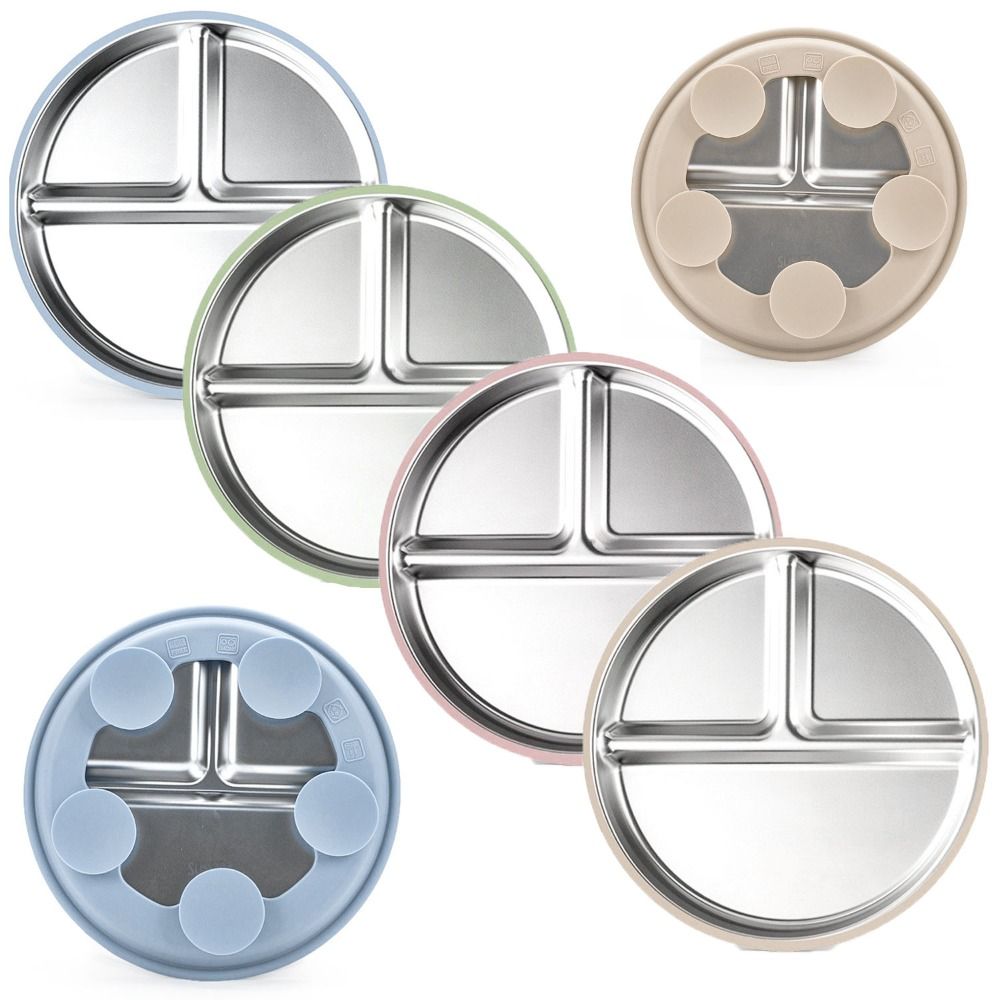 New Non-Slip Stainless Steel K - Plate Suction Toddler recension och pris