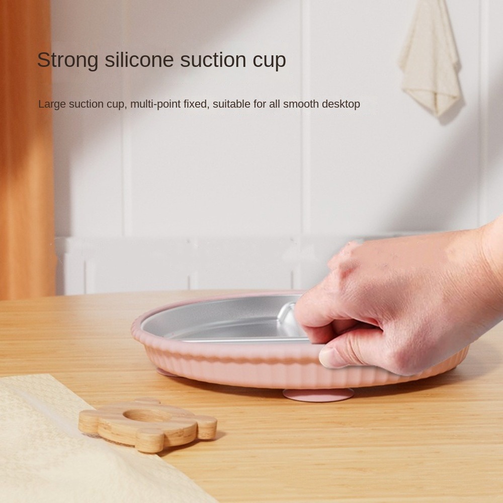 New Non-Slip Stainless Steel K - Plate Suction Toddler recension och pris