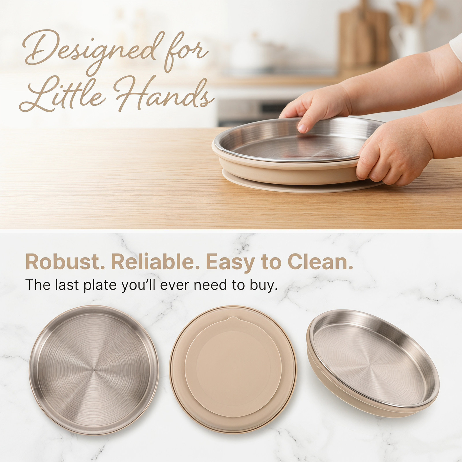 Stainless Steel Toddler Plate  - Plate Suction Toddler recension och pris