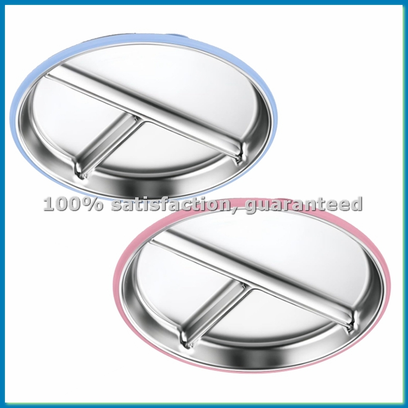 2PCS Stainless Steel Kids Plat - Plate Suction Toddler recension och pris