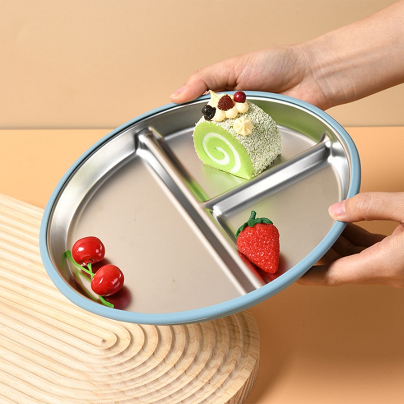 2PCS Stainless Steel Kids Plat - Plate Suction Toddler recension och pris