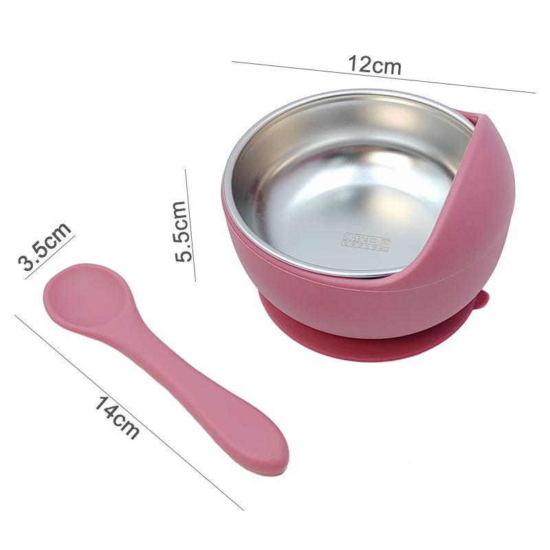 3Pcs Set Baby Feeding Bowl Wit - Silicone Suction Bowl recension och pris