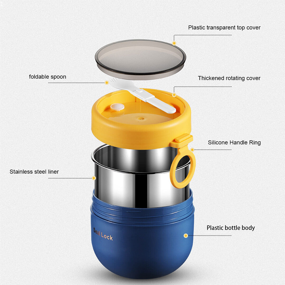 600ML Stainless Steel Lunch Bo - Baby Food Thermos recension och pris