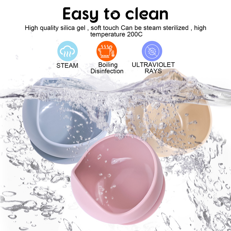 2PC Silicone Sucker Bowl Feedi - Baby Food Eating recension och pris
