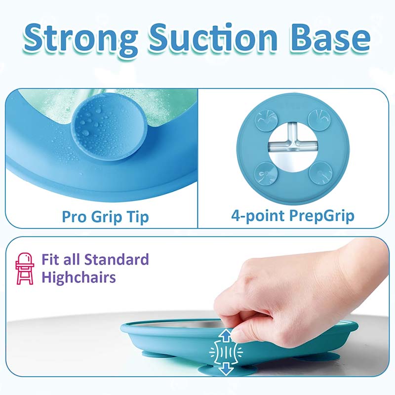 Stainless Steel Plate With Sil - Plate Suction Toddler recension och pris