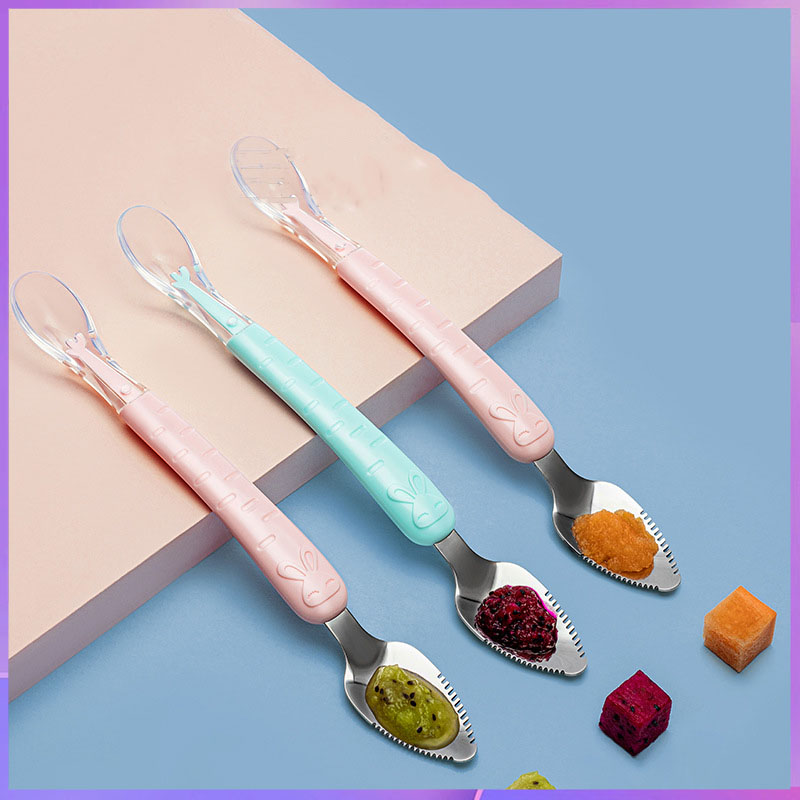 Double headed scraper spoon fo - Baby Food Eating recension och pris