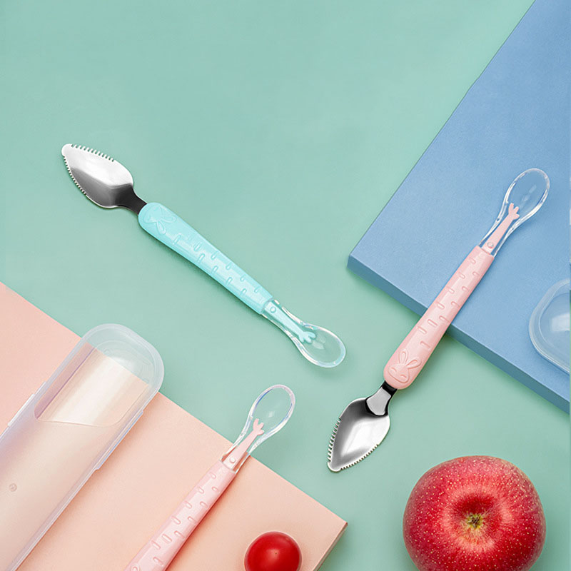 Double headed scraper spoon fo - Baby Food Eating recension och pris