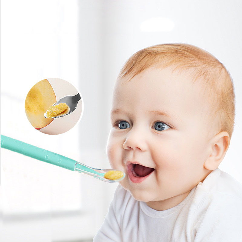 Double headed scraper spoon fo - Baby Food Eating recension och pris