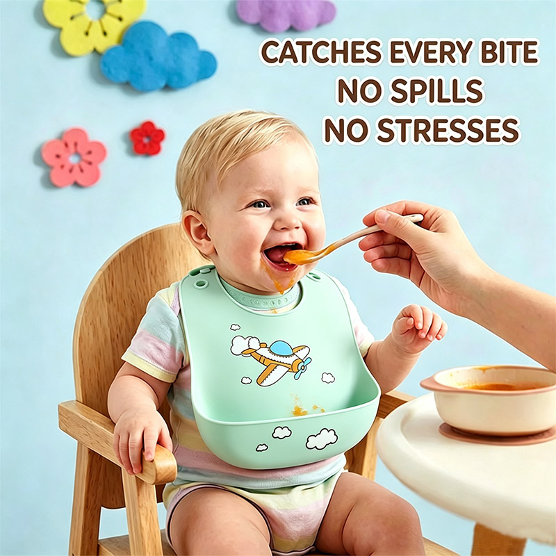 Silicone Baby Feeding Bib Wate - Baby Food Eating recension och pris