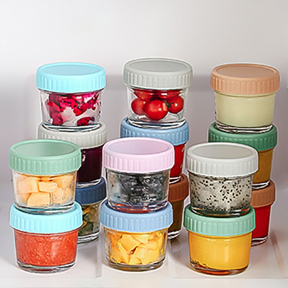 6pcs Glass Baby Food Jar Reusa - Baby Food Glass recension och pris