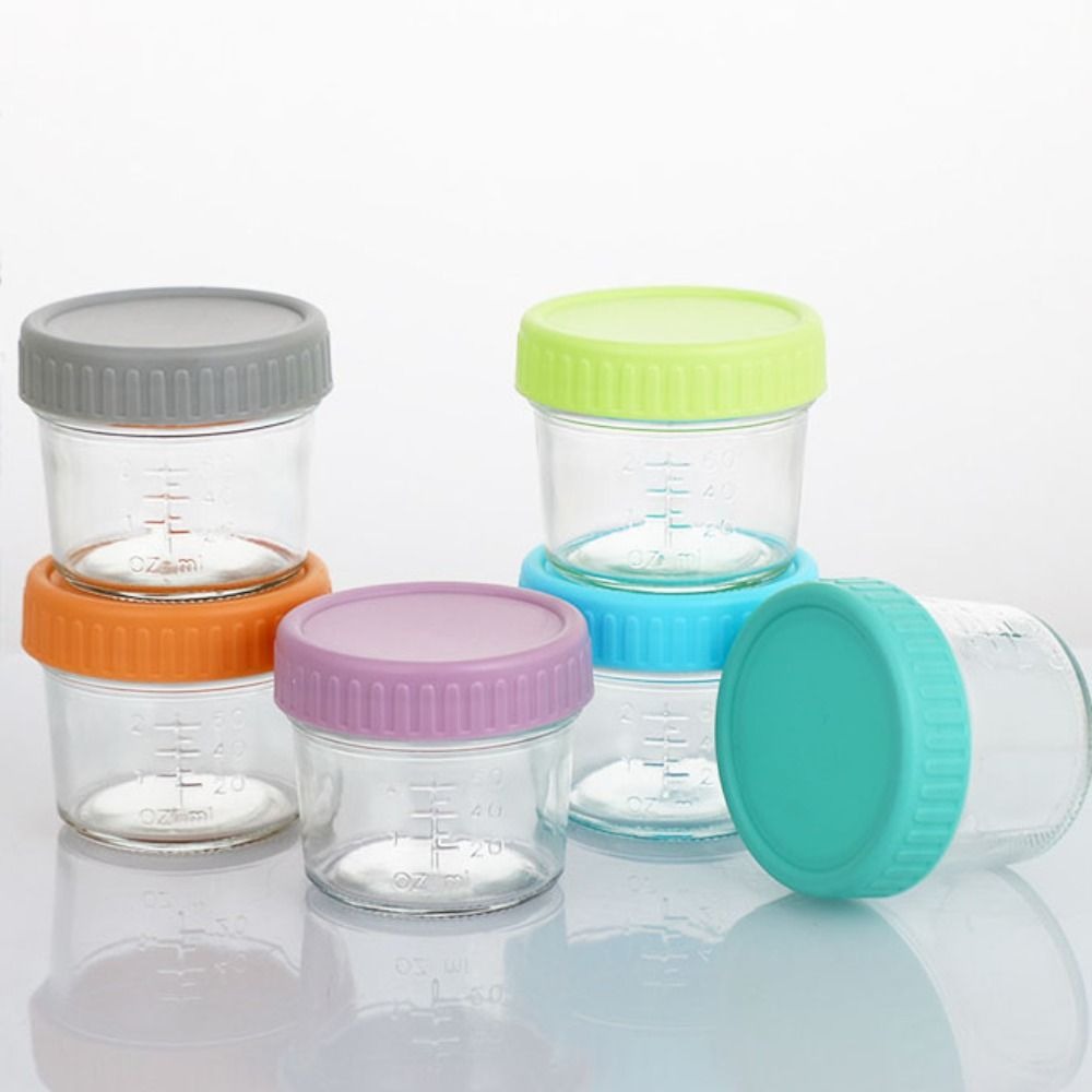 6pcs Glass Baby Food Jar Reusa - Baby Food Glass recension och pris