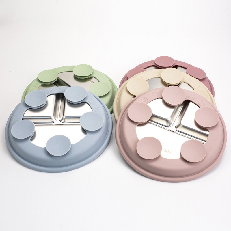 2pcs BPA Free Stainless Steel  - Plate Suction Toddler recension och pris