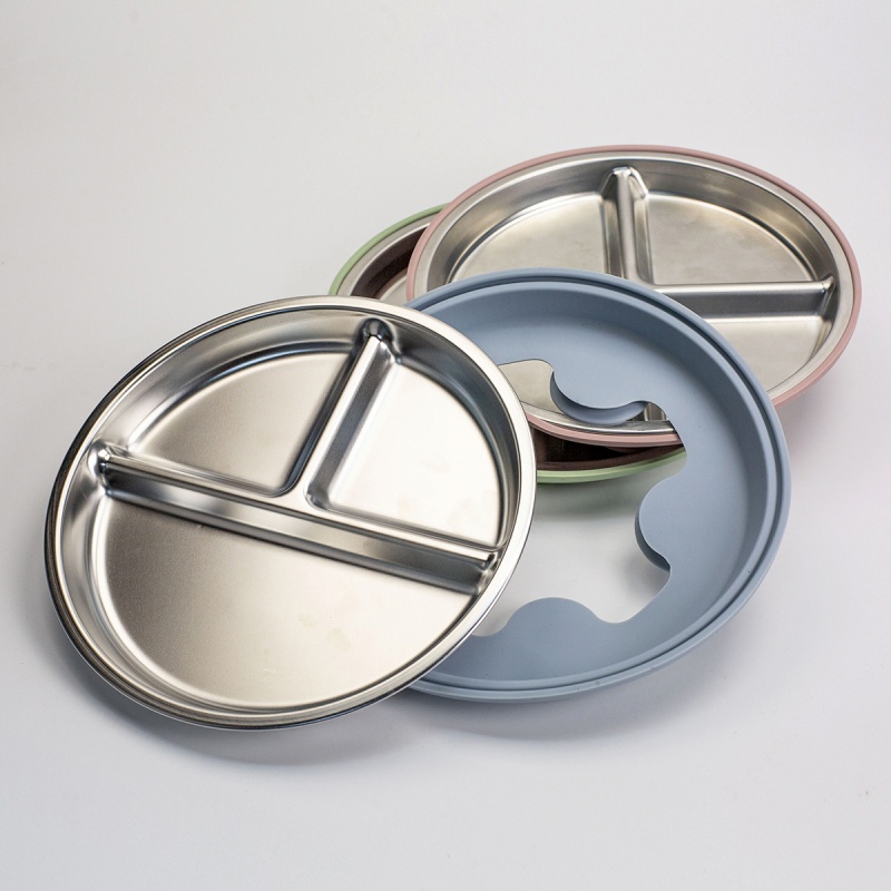 2pcs BPA Free Stainless Steel  - Plate Suction Toddler recension och pris