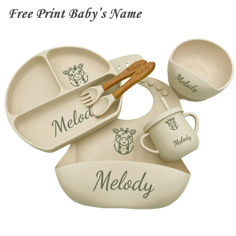 Silicone Feeding Set Customize - Plate Suction Toddler recension och pris