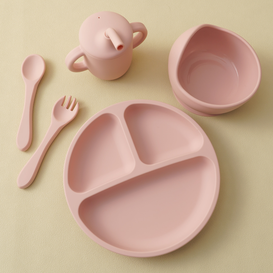 5PCS Baby Silicone Tableware S - Silicone Suction Bowl recension och pris