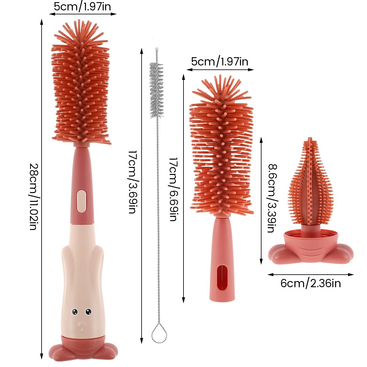 Baby Bottle Brush Set 3 in 1 S - Baby Food Glass recension och pris