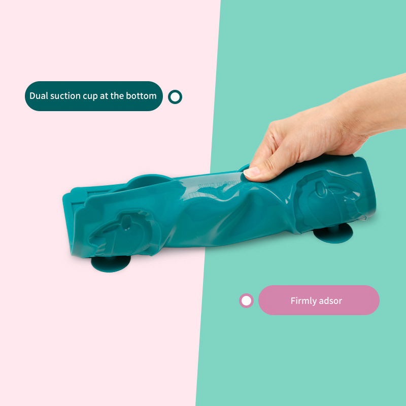 Cute Silicone Dinosaur Plate C - Baby Food Eating recension och pris