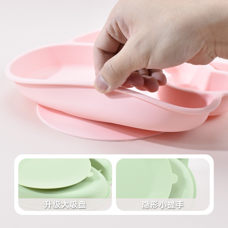 BPA freeCartoon Silicone Divid - Plate Suction Toddler recension och pris