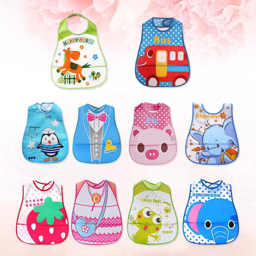 10 Pcs Baby Drool Bibs Food Fe - Baby Food Eating recension och pris