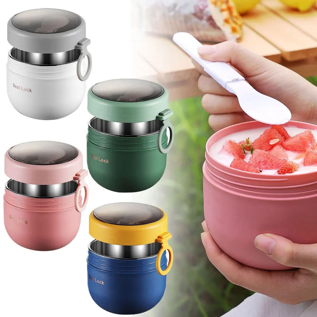 600ml/800ml  Breakfast Cups wi - Baby Food Thermos recension och pris