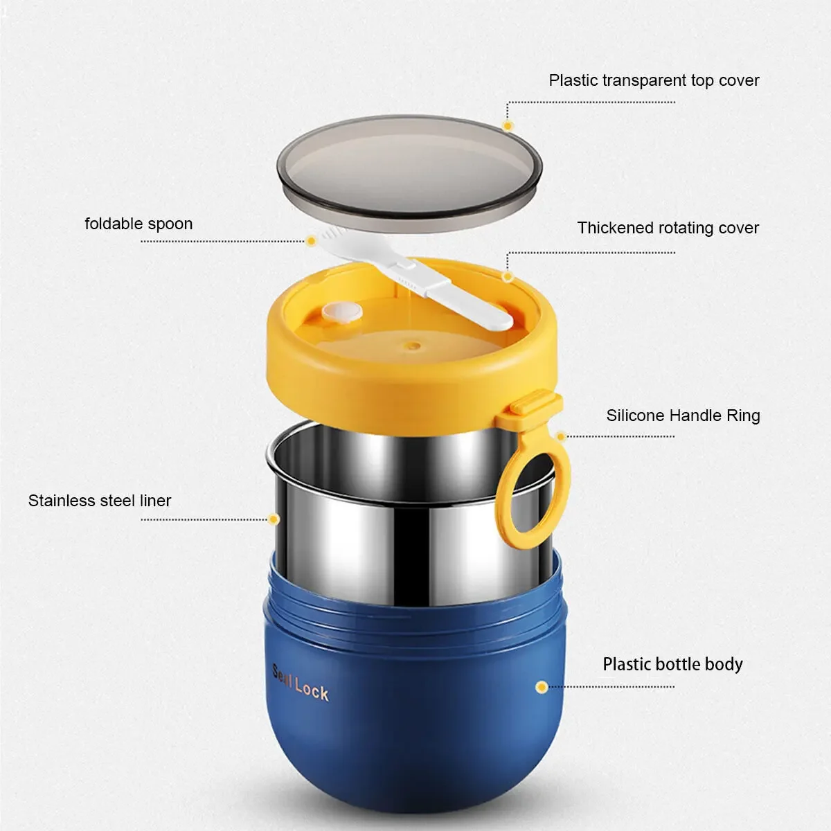 600ml/800ml  Breakfast Cups wi - Baby Food Thermos recension och pris