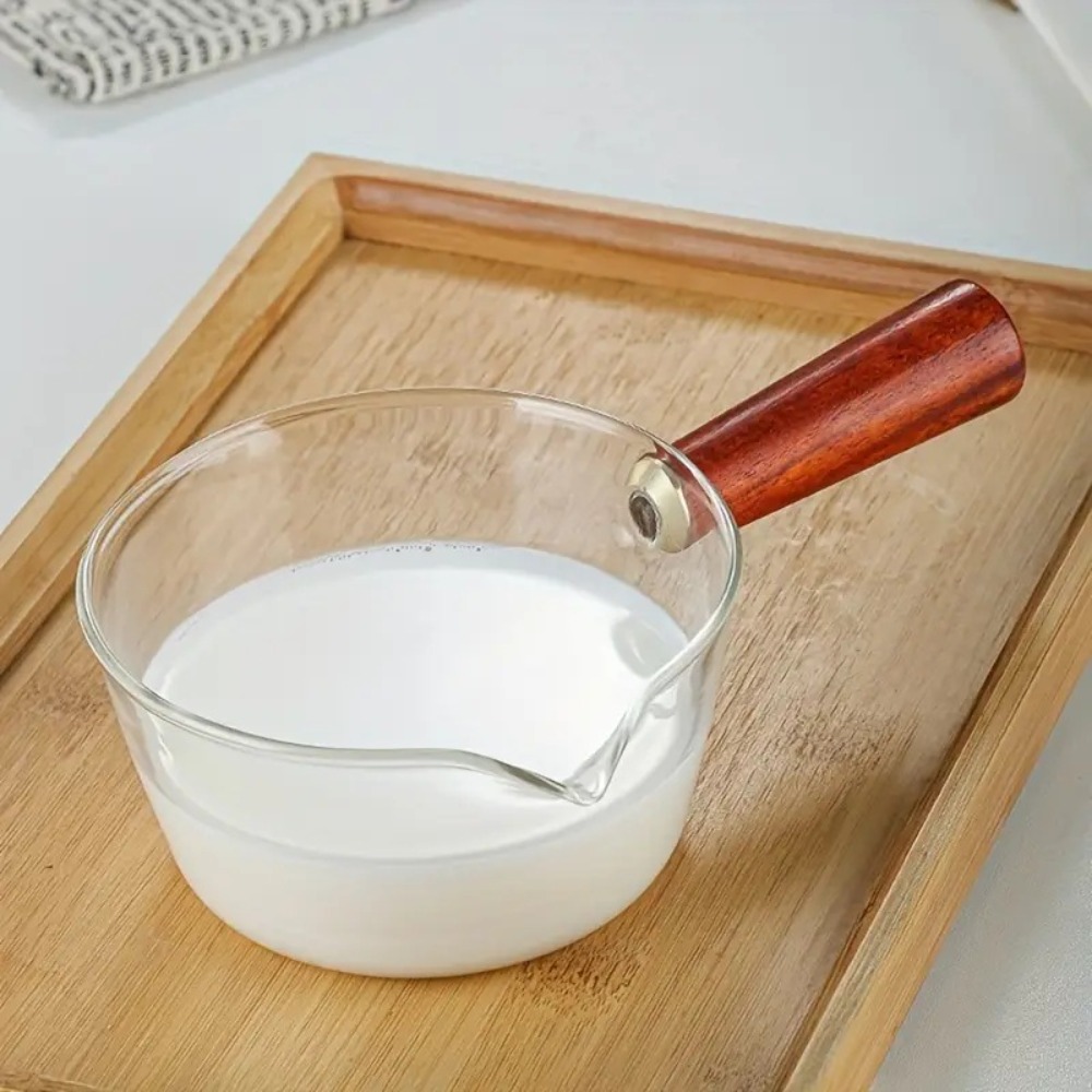 Fashion Wood Handle Glass Milk - Baby Food Glass recension och pris