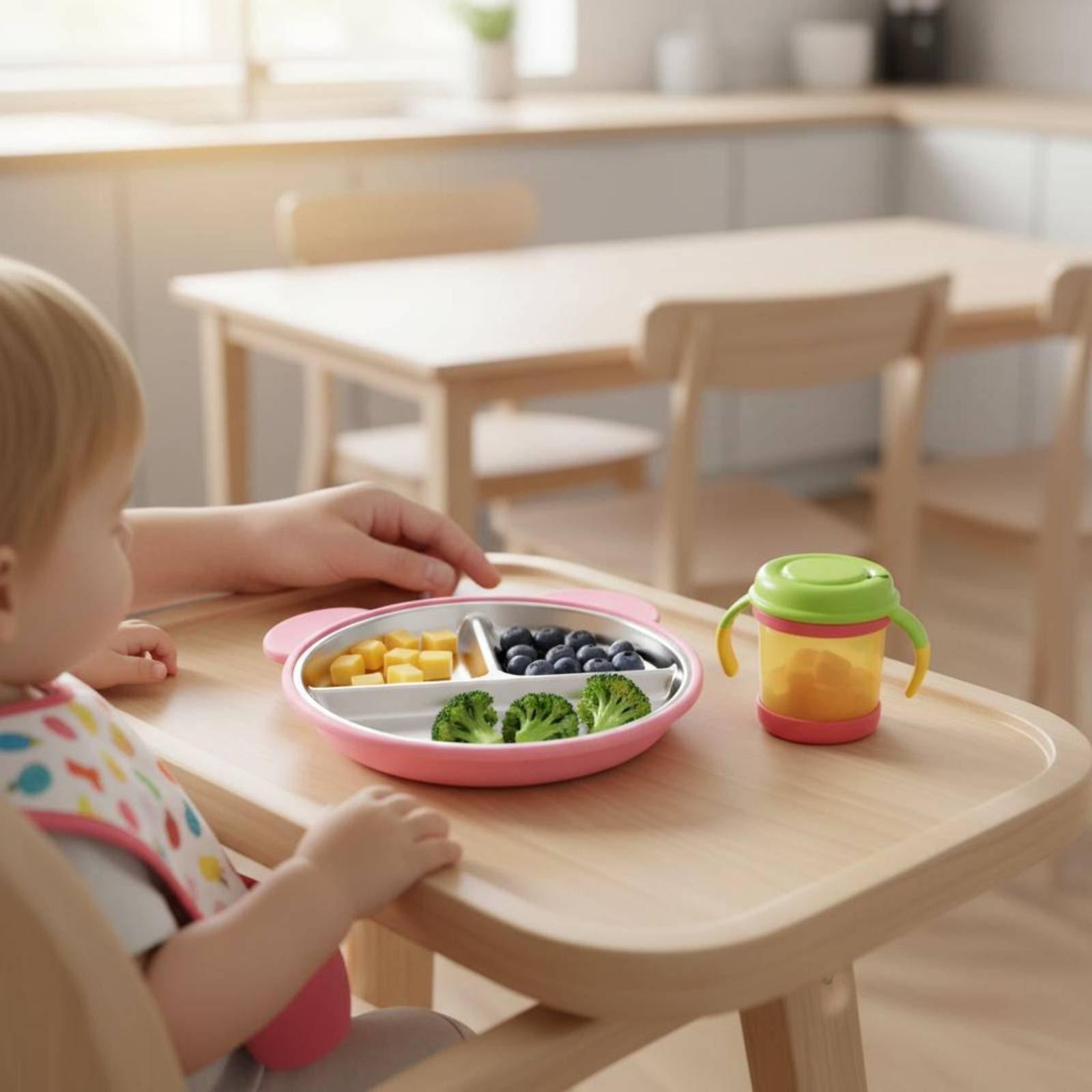 Stainless Steel Suction Plate  - Baby Food Chair recension och pris