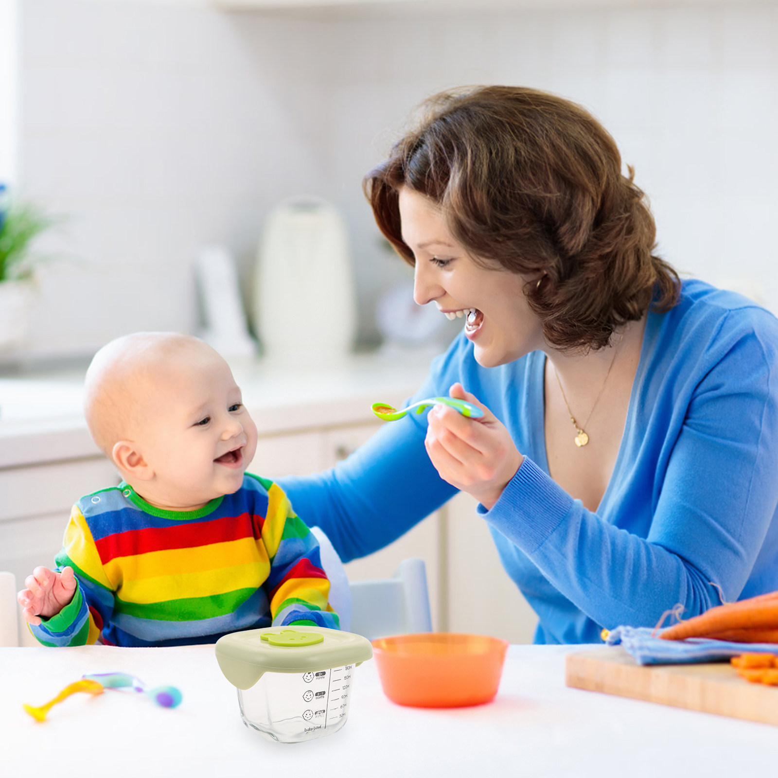 2Pcs Baby Food Storage Contain - Baby Food Glass recension och pris