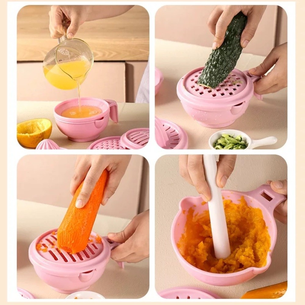 Solid color Baby Food Grinding - Baby Food Grater recension och pris