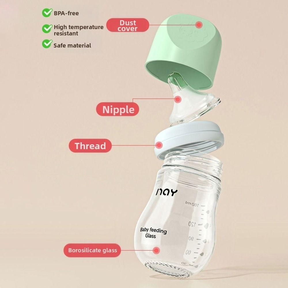 Glass Baby Bottle Anti-flatule - Baby Food Glass recension och pris