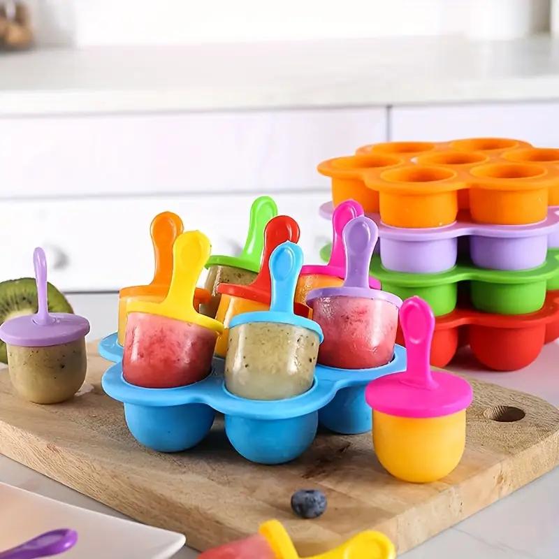 7-compartment silicone popsicl - Baby Food Zubereiter recension och pris