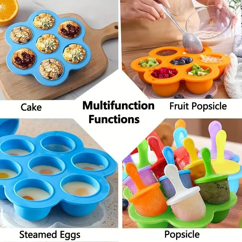 7-compartment silicone popsicl - Baby Food Zubereiter recension och pris