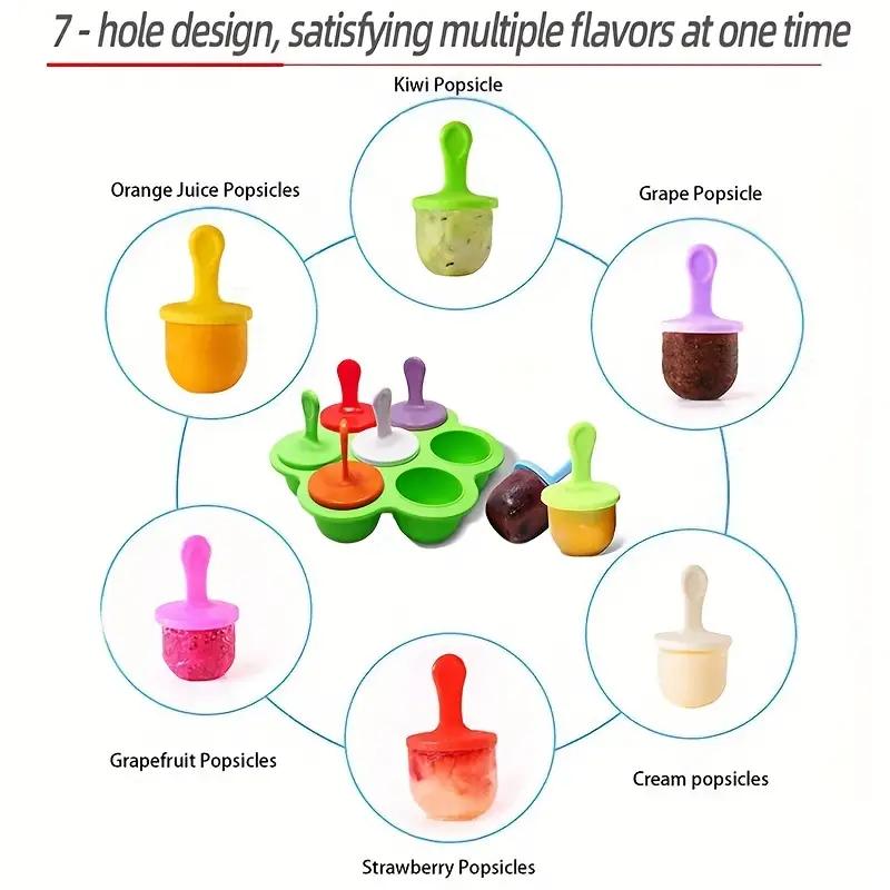 7-compartment silicone popsicl - Baby Food Zubereiter recension och pris