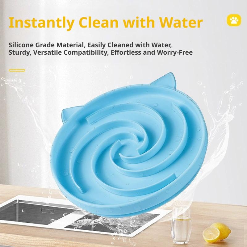 Cute Pet Slow Feeder Bowl Prev - Silicone Suction Bowl recension och pris