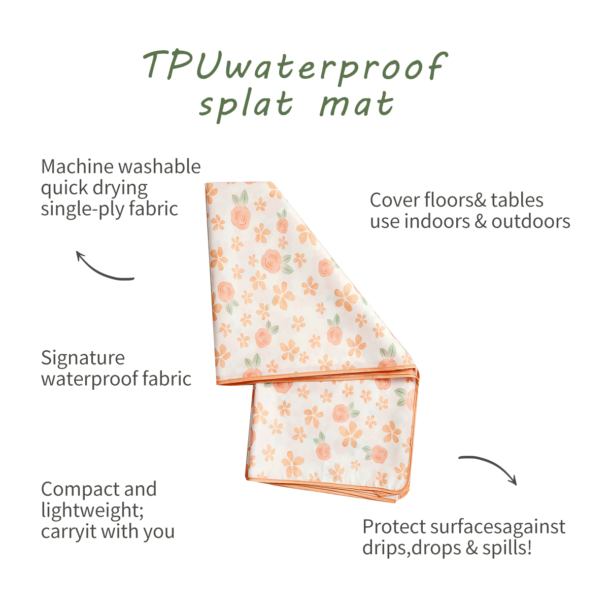 Happyflute High Chair Mat 1Pc  - Baby Food Chair recension och pris
